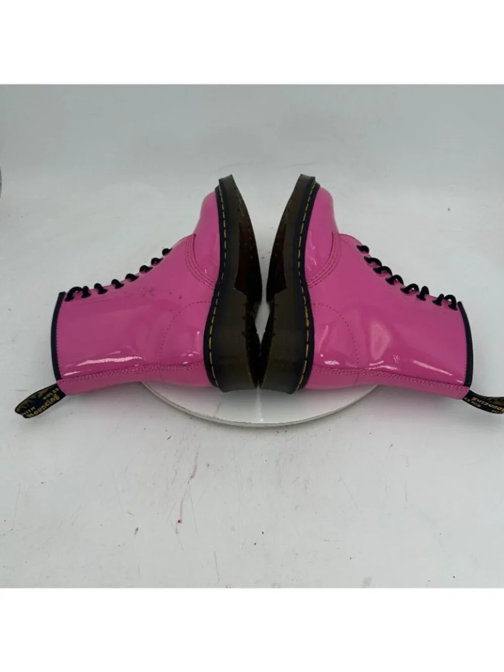 Dr. Martens Women Size 6 Men 5 Hot Pink Leather 8 Hole Lace Up Combat Boot